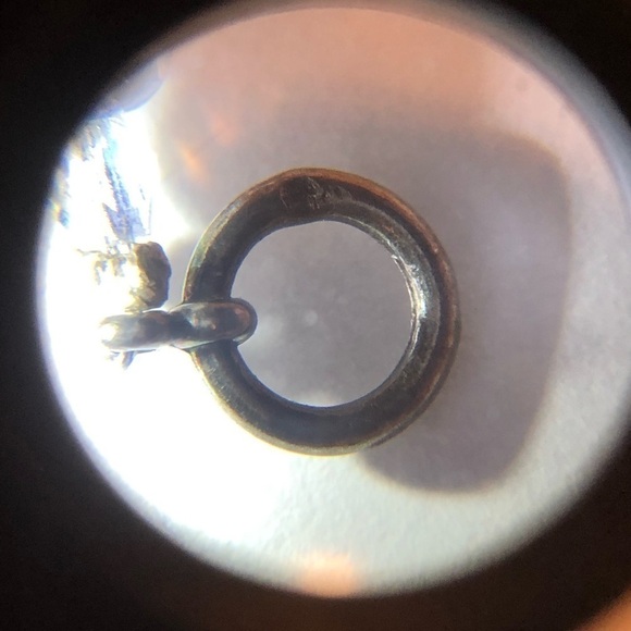 VTG Aurora Borealis Iridescent Glass Bead Necklace Sterling Silver Clasp 18.5” - Picture 6 of 6